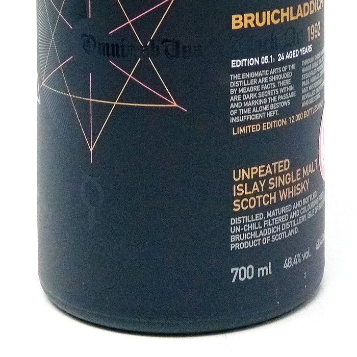 Bruichladdich 1992 Black Art 24 Year Old Edition 05.1 Single Malt Scotch Whisky, 70cl, 46.9% ABV