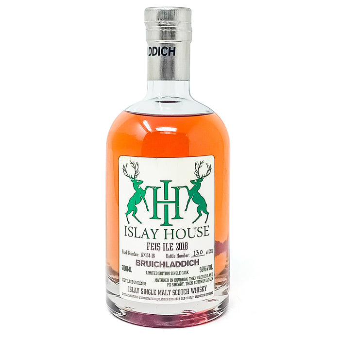 Bruichladdich 2008 Islay House Feis Ile 2018 Single Malt Scotch Whisky, 70cl, 58% ABV
