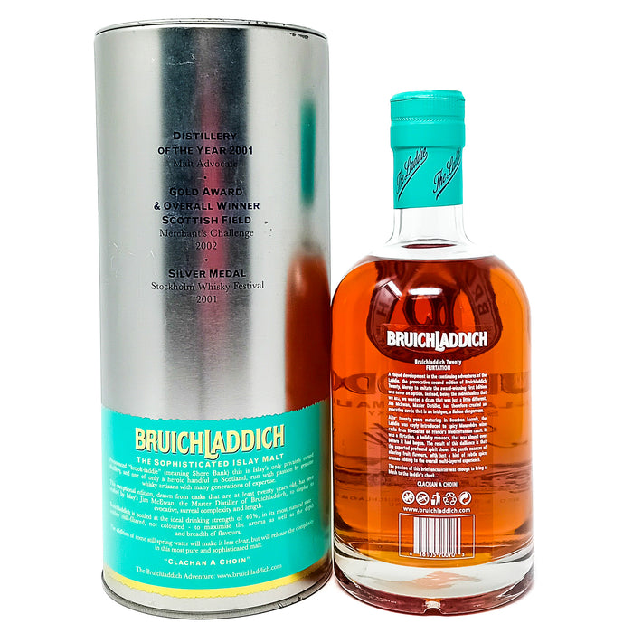 Bruichladdich 20 Year Old Second Edition Single Malt Scotch Whisky 70cl, 46% ABV