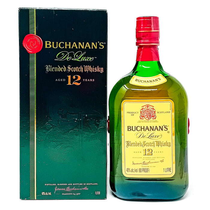Buchanan's De Luxe 12 Year Old Blended Scotch Whisky, 1L, 40% ABV