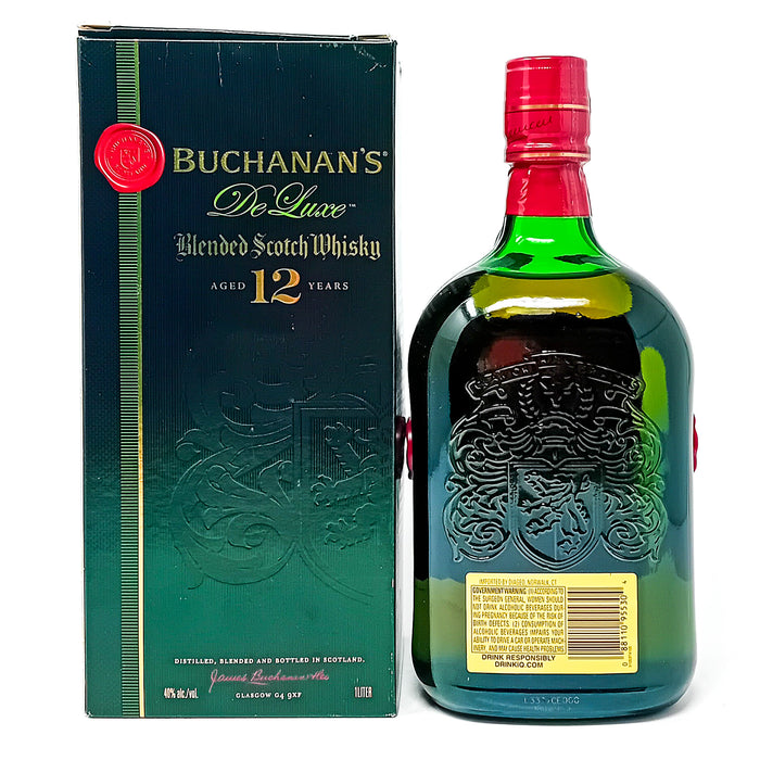 Buchanan's De Luxe 12 Year Old Blended Scotch Whisky, 1L, 40% ABV