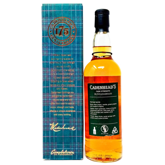 Bunnahabhain 1989 27 Year Old Cadenhead's Authentic Collection Single Malt Scotch Whisky, 70cl, 41.9% ABV