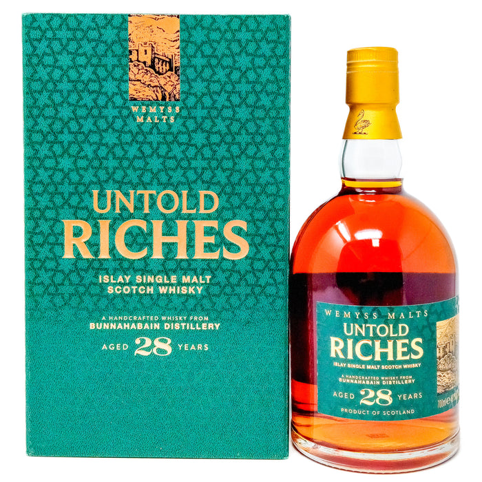 Bunnahabhain 28 Year Old Untold Riches Wemyss Malts Single Malt Scotch Whisky, 70cl, 49.1% ABV