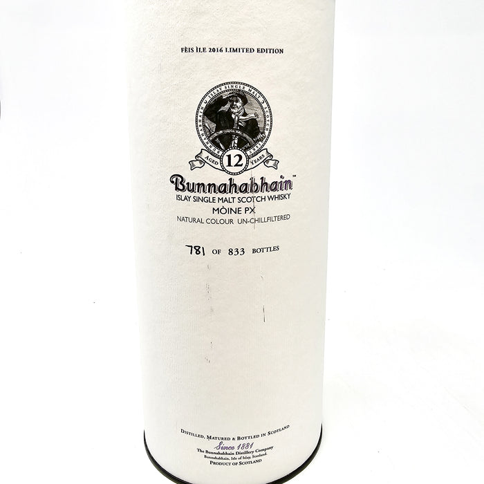 Bunnahabhain Moine 12 Year Old PX Feis Ile 2016 Single Malt Scotch Whisky, 70cl, 54.6% ABV