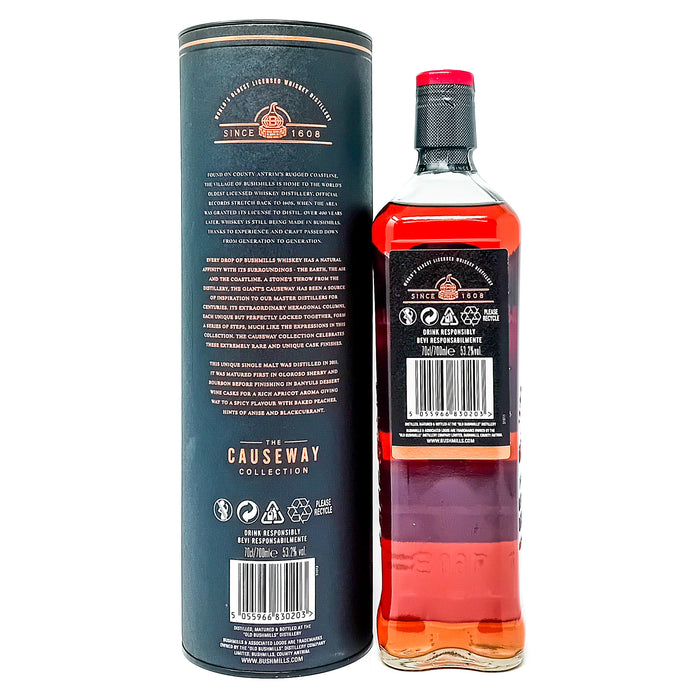 Bushmills 2011 Banyuls Cask Causeway Collection Single Malt Irish Whiskey, 70cl, 53.2% ABV
