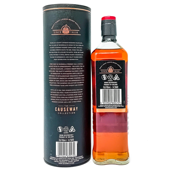 Bushmills 2012 Pomerol Cask Causeway Collection Single Malt Irish Whiskey, 70cl, 54.2% ABV