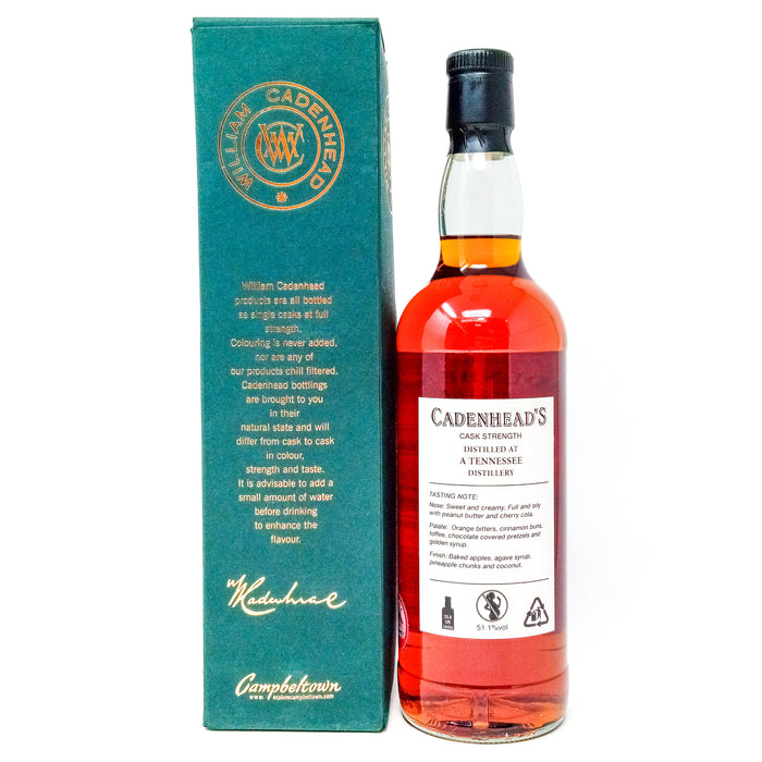 Tennessee 15 Year Old Cadenhead's World Whiskies American Whiskey, 70cl, 51.1% ABV