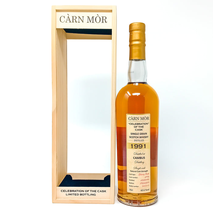 Cambus 1991 Carn Mor Celebration of the Cask Single Grain Scotch Whisky 70cl, 60.6% ABV
