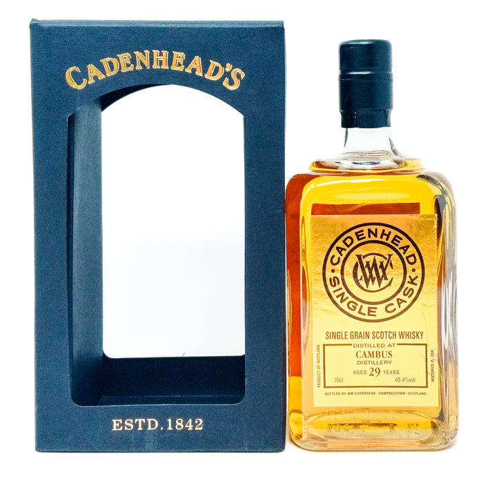 Cambus 1988 29 Year Old Cadenhead's Single Grain Scotch Whisky 70cl, 45.4% ABV