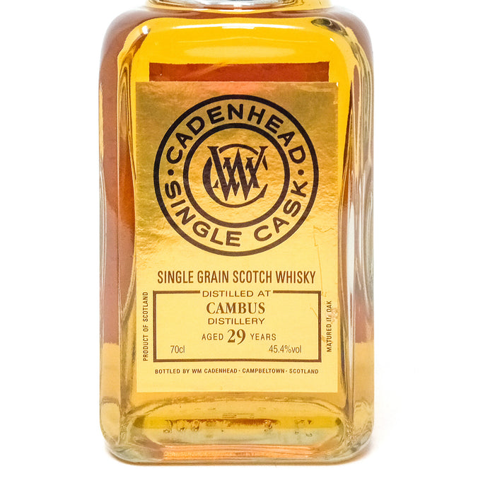 Cambus 1988 29 Year Old Cadenhead's Single Grain Scotch Whisky 70cl, 45.4% ABV