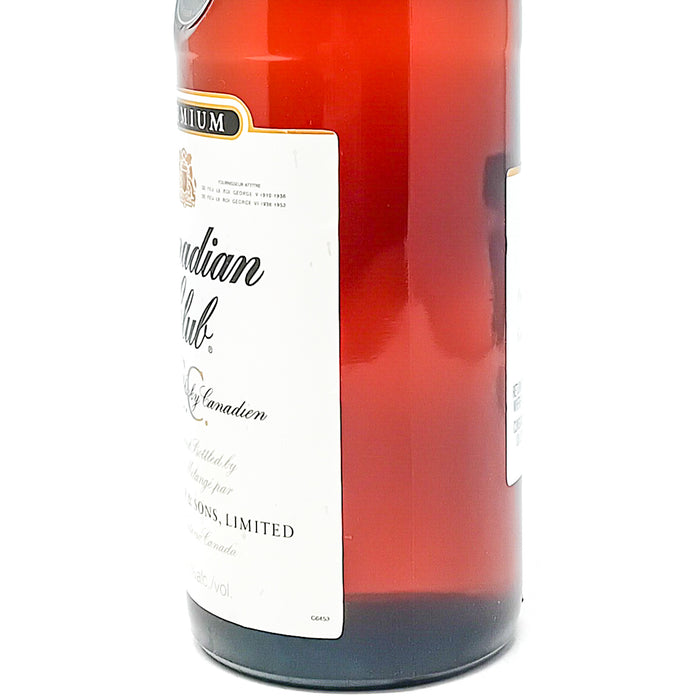 Canadian Club Premium Canadian Whisky, 1L, 40% ABV