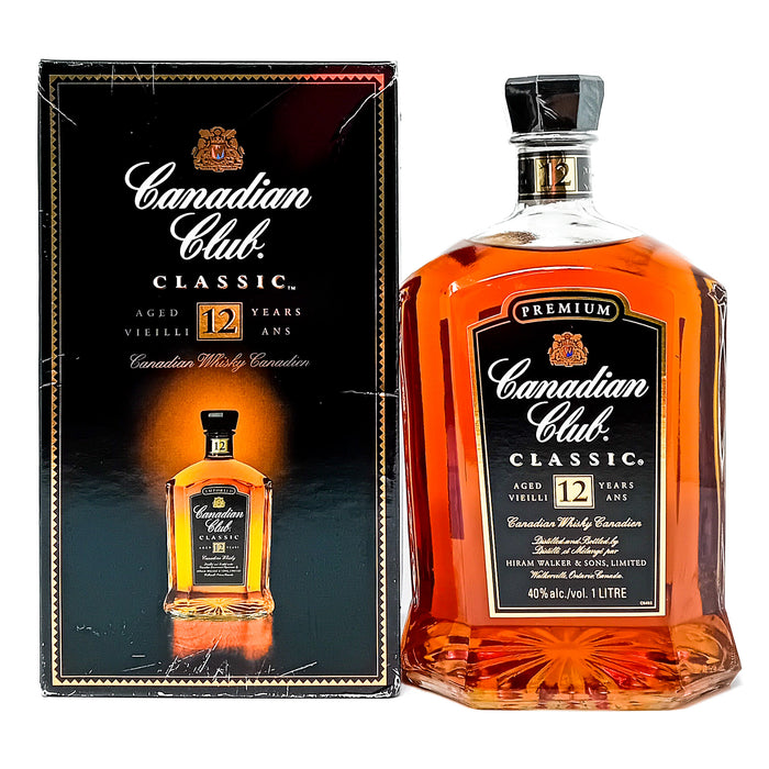 Canadian Club Classic 12 Year Old Canadian Whisky, 1L, 40% ABV