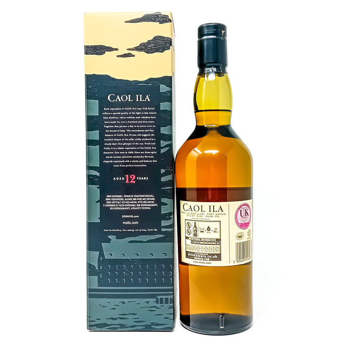 Caol Ila 12 Year Old Single Malt Scotch Whisky, 70cl, 46% ABV