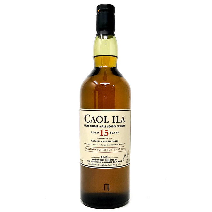 Caol Ila 15 Year Old Feis Ile 2022 Single Malt Scotch Whisky, 70cl, 55.2% ABV