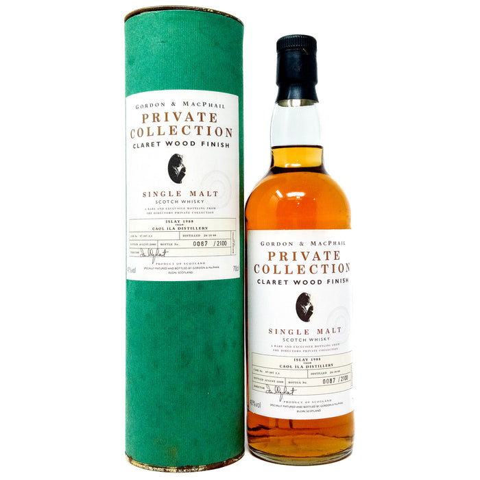 Caol Ila 1988 Gordon & MacPhail Private Collection Claret Wood Finish Single Malt Scotch Whisky, 70cl, 46% ABV
