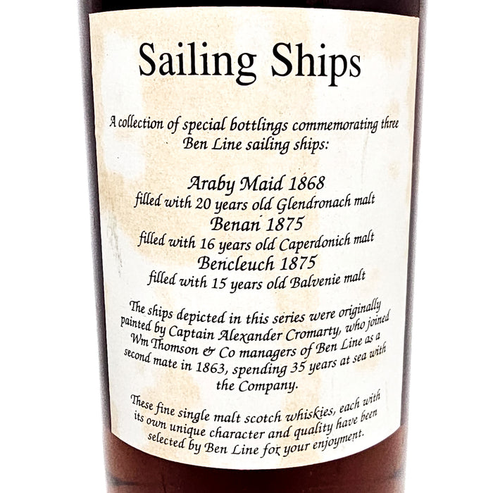 Glendronach 1970 20 Year Old Signatory Vintage Sailing Ships Series No.1 Single Malt Scotch Whisky, 75cl, 40% ABV