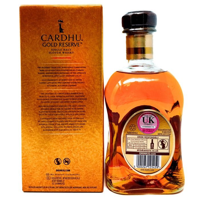 Cardhu Gold Reserve Single Malt Scotch Whisky, 70cl, 40% ABV