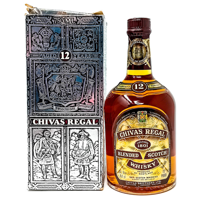 Chivas Regal 12 Year Old Blended Scotch Whisky, 26 2/3 fl.ozs.(75.7cl), 75° Proof