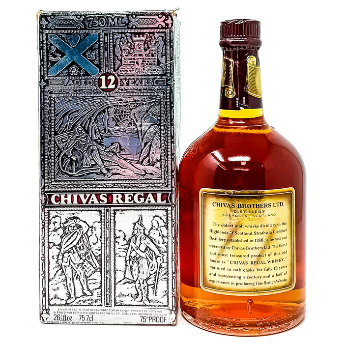 Chivas Regal 12 Year Old Blended Scotch Whisky, 26 2/3 fl.ozs.(75.7cl), 75° Proof