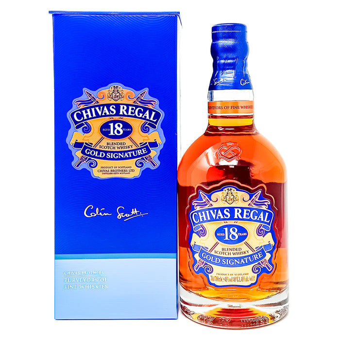 Chivas Regal 18 Year Old Gold Signature Blended Scotch Whisky, 70cl, 40% ABV