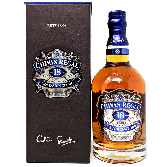 Chivas Regal 18 Year Old Gold Signature Blended Scotch Whisky, 70cl, 40% ABV