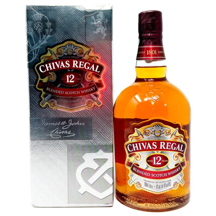 Chivas Regal 12 Year Old Blended Scotch Whisky, 1L, 40% ABV