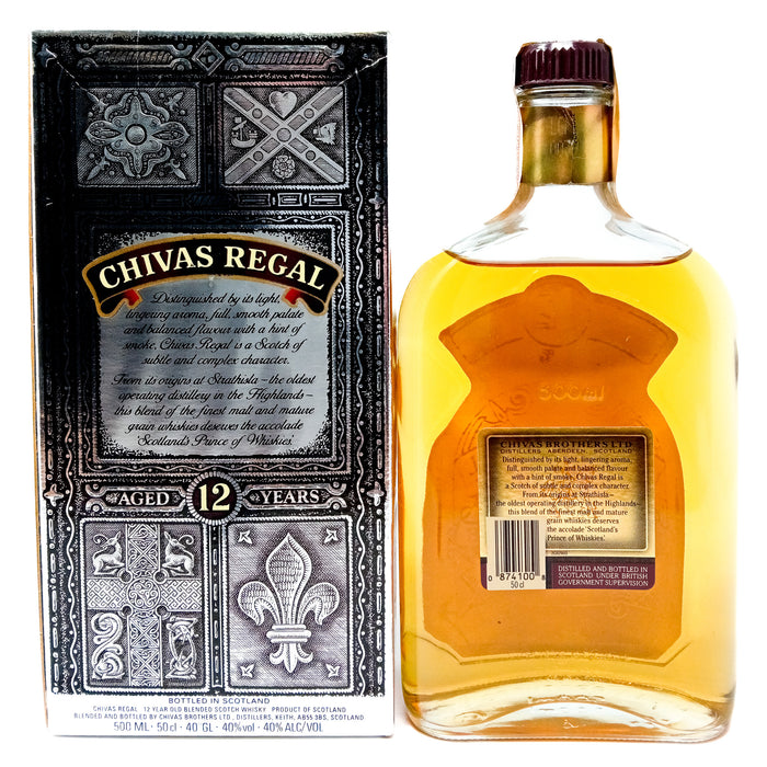 Chivas Regal 12 Year Old Blended Scotch Whisky, 50cl, 40% ABV