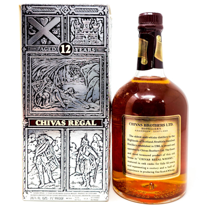 Chivas Regal 12 Year Old Blended Scotch Whisky, 26 2/3 fl.ozs.(75.7cl), 70° Proof