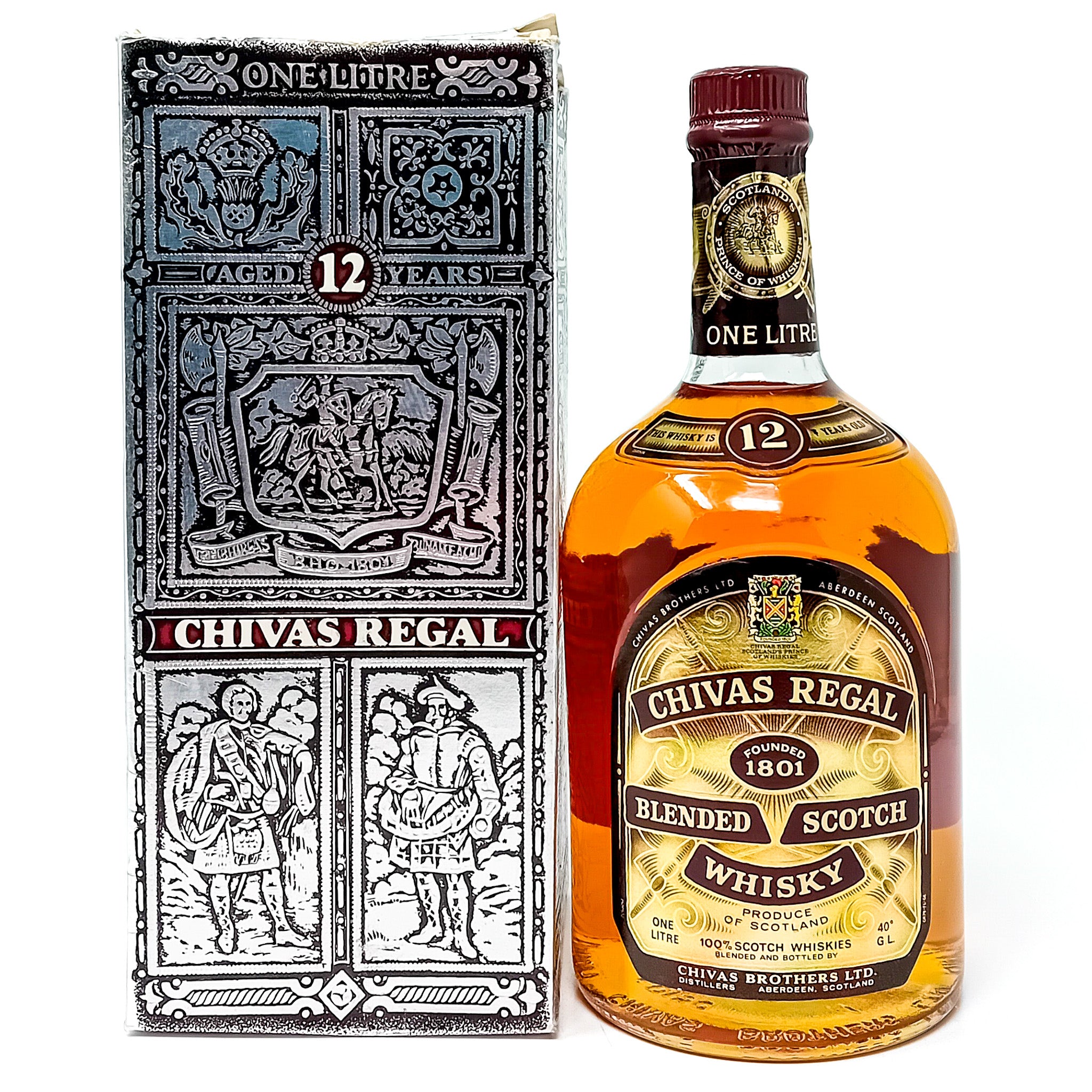 Chivas Regal 12 Year Old Blended Scotch Whisky, 1L, 40% ABV