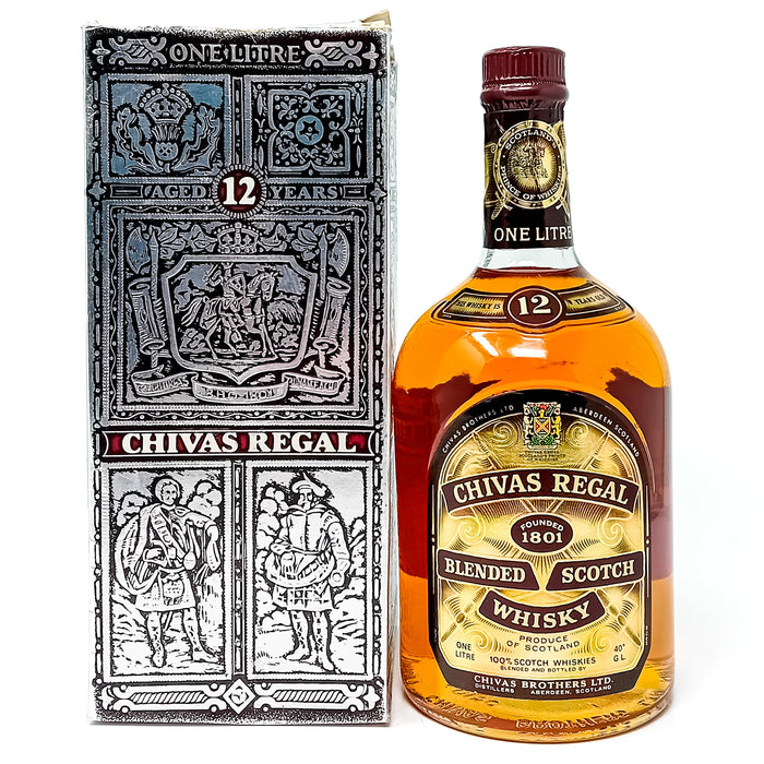 Chivas Regal 12 Year Old Blended Scotch Whisky, 1L, 40% ABV
