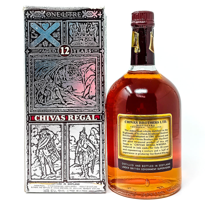 Chivas Regal 12 Year Old Blended Scotch Whisky, 1L, 40% ABV