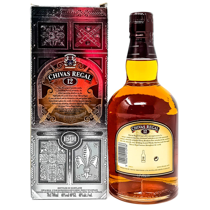 Chivas Regal 12 Year Old Blended Scotch Whisky, 70cl, 40% ABV