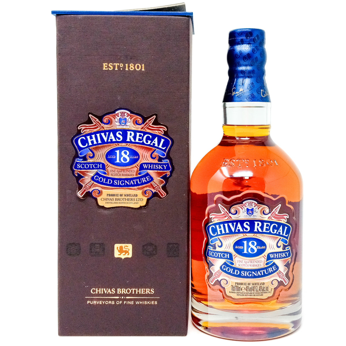 Chivas Regal 18年 Gold Signature 2本セット Chivas Regal 18 Year Old Gold Signature Blended Scotch Whisky, 70cl, 4