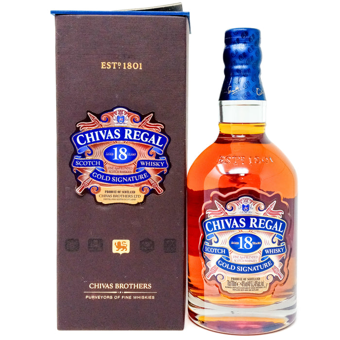 Chivas Regal 18 Year Old Gold Signature Blended Scotch Whisky, 70cl, 40% ABV