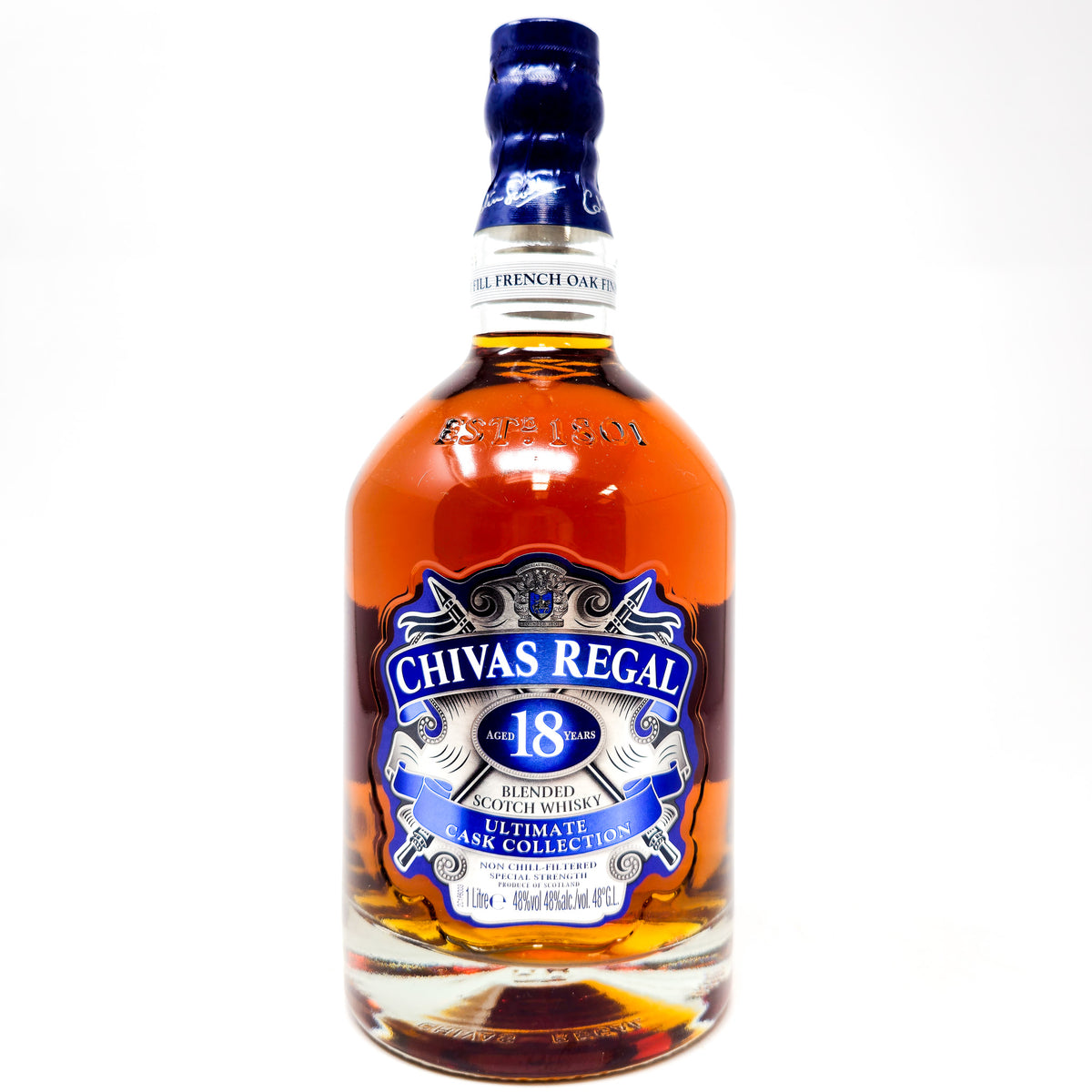 Chivas Regal Gold Signature 18 Year Old Blended Scotch Whisky with Glasses,  Scotland