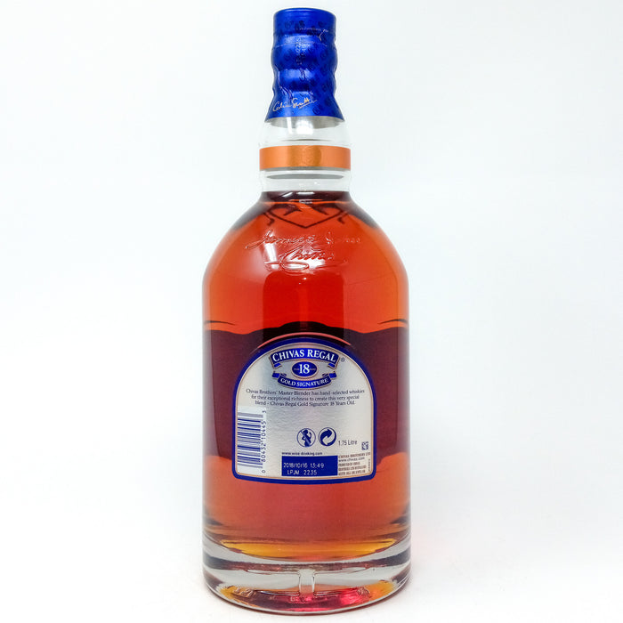 Chivas Regal 18 Year Old Gold Signature Blended Scotch Whisky, 1.75L, 40% ABV