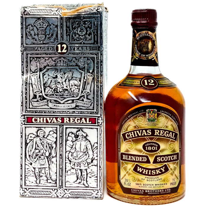 Chivas Regal 12 Year Old Blended Scotch Whisky, 26 2/3 fl.ozs., 75° Proof