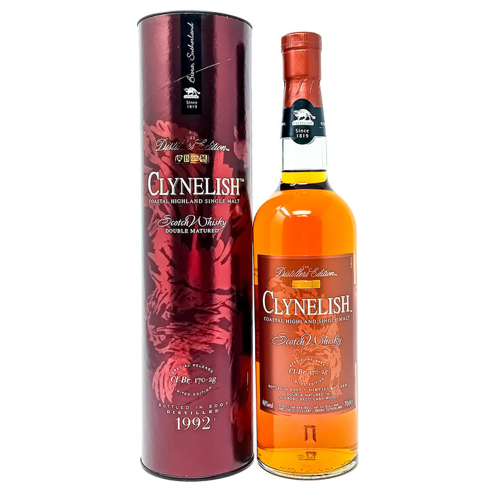 Clynelish 1992 Distillers Edition Double Matured Single Malt Scotch Whisky, 70cl, 46% ABV
