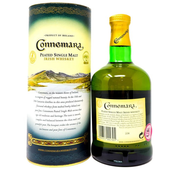 Connemara Peated Single Malt Irish Whiskey, 70cl, 40% ABV