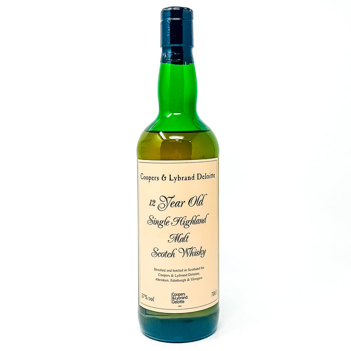 Coopers & Lybrand Deloitte 12 Year Old Single Malt Scotch Whisky, 70cl, 57% ABV
