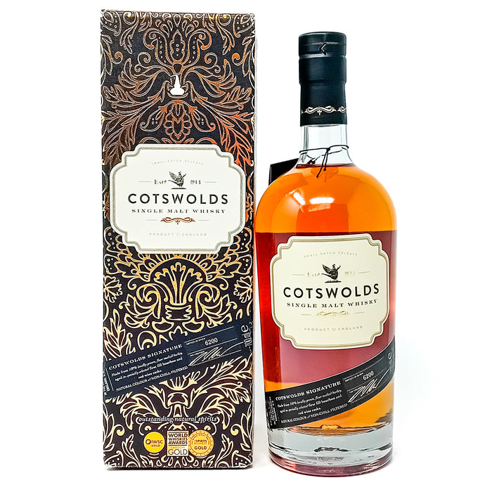 Cotswolds Signature Single Malt Whisky, 70cl, 46% ABV