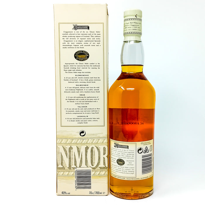 Cragganmore 12 Year Old Single Malt Scotch Whisky, 70cl, 40% ABV