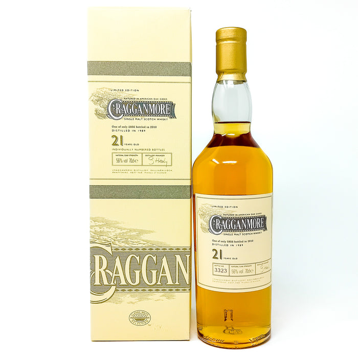 Cragganmore 1989 21 Year Old Single Malt Scotch Whisky, 70cl, 56% ABV