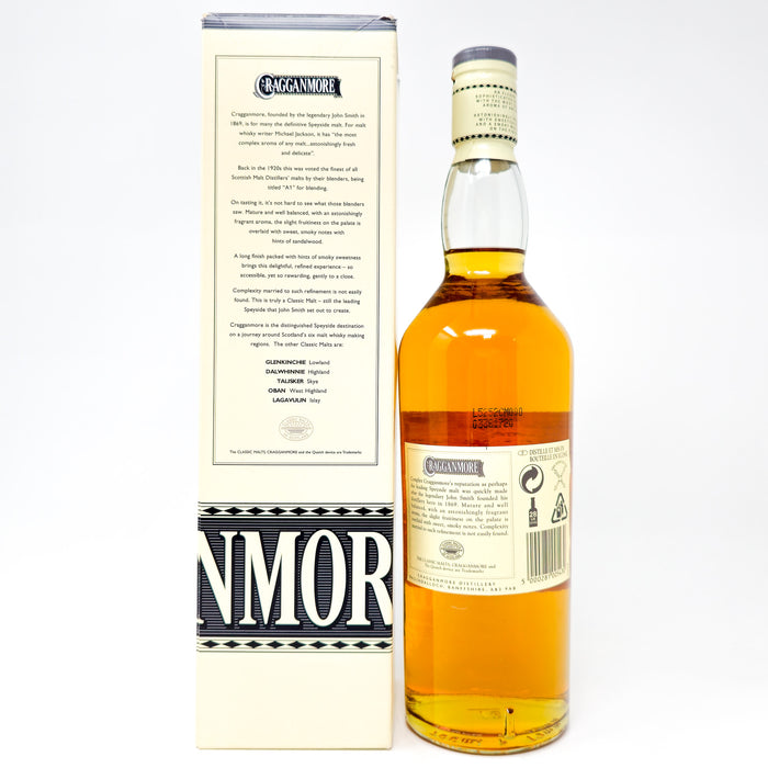 Cragganmore 12 Year Old Single Malt Scotch Whisky, 70cl, 40% ABV