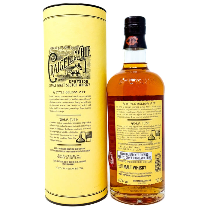 Craigellachie 13 Year Old Single Malt Scotch Whisky, 75cl, 46% ABV