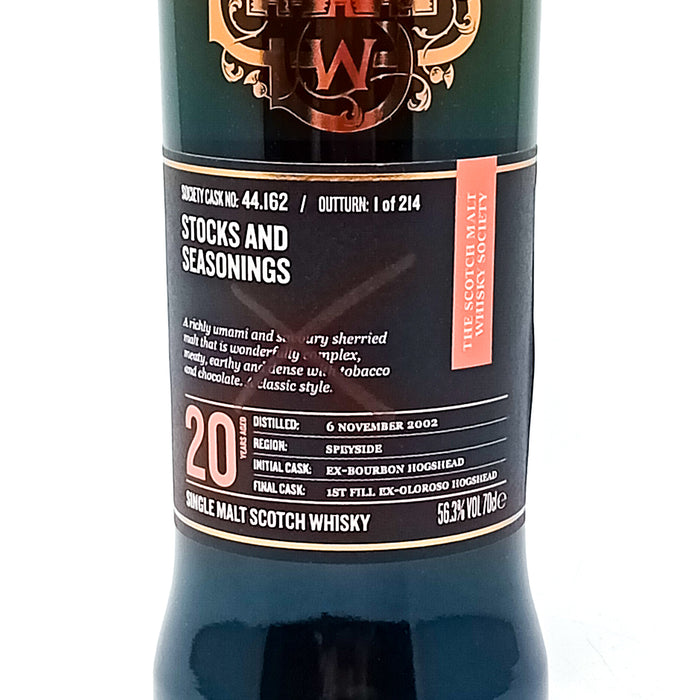 Craigellachie 2002 20 Year Old SMWS 44.162 Single Malt Scotch Whisky, 70cl, 56.3% ABV