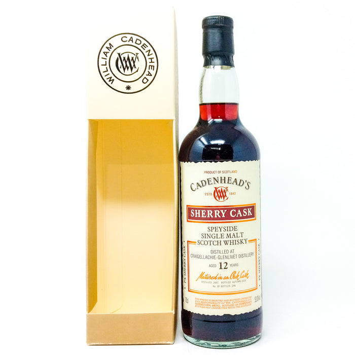 Craigellachie-Glenlivet 2007 12 Year Old Cadenhead's Single Malt Scotch Whisky, 70cl, 53.0% ABV