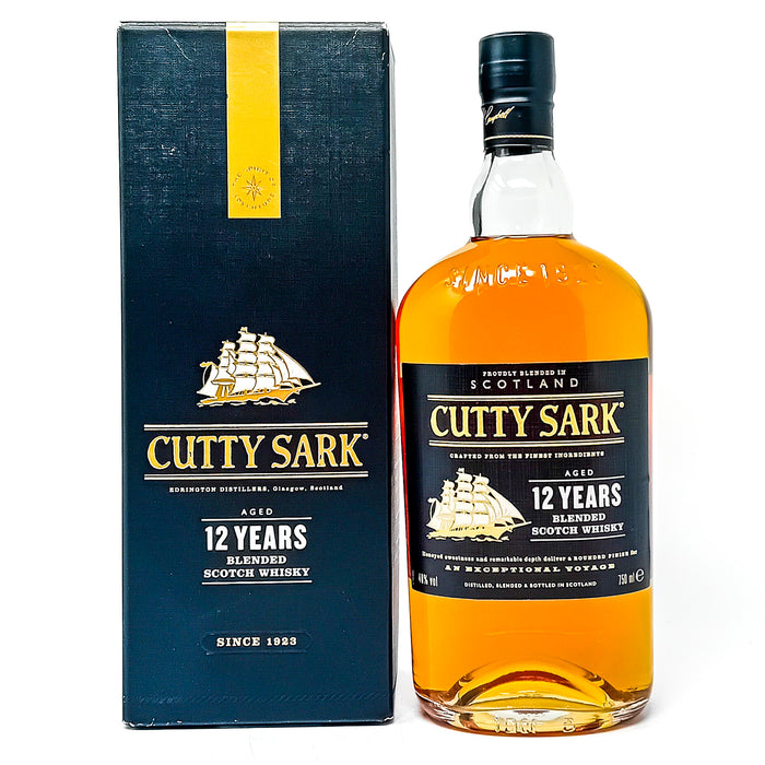 Cutty Sark 12 Year Old Blended Scotch Whisky, 75cl, 40% ABV
