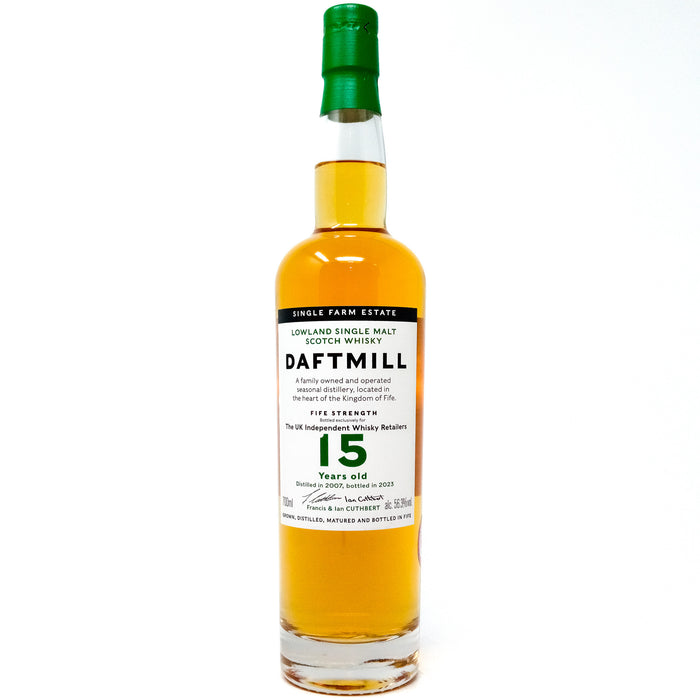 Daftmill 2007 15  Year Old Fife Strength Single Malt Scotch Whisky, 70cl, 56.3% ABV