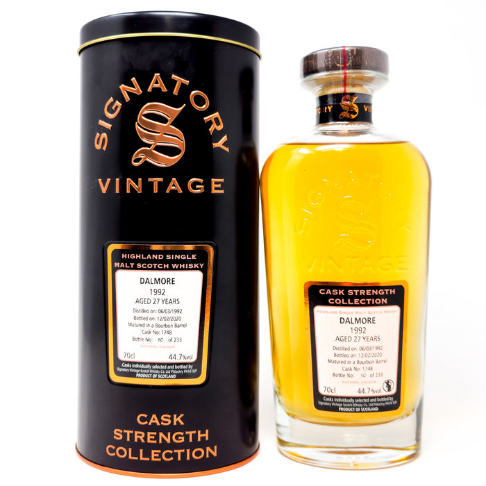Dalmore 1992 27 Year Old Signatory Vintage Cask Strength Single Malt Scotch Whisky, 70cl, 59.1% ABV